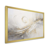 Abstract Music Note Silver Grace - Music Canvas Wall Art