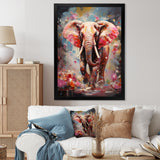 Pink Elephant Stampede - Elephant Home Decor Art