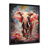 Pink Elephant Stampede - Elephant Home Decor Art