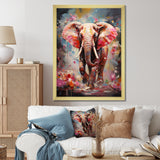 Pink Elephant Stampede - Elephant Home Decor Art
