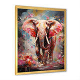 Pink Elephant Stampede - Elephant Home Decor Art