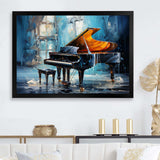 Piano Rhapsody In Blue I - Music Canvas Wall Art