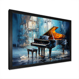 Piano Rhapsody In Blue I - Music Canvas Wall Art