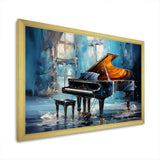 Piano Rhapsody In Blue I - Music Canvas Wall Art