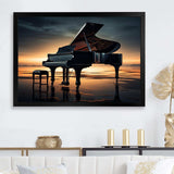 Piano Symphony In Silhouette I - Music Canvas Wall Art