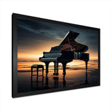 Piano Symphony In Silhouette I - Music Canvas Wall Art