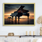 Piano Symphony In Silhouette I - Music Canvas Wall Art