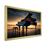 Piano Symphony In Silhouette I - Music Canvas Wall Art