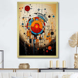 Native American Interconnected Elements Symbol - People Canvas Wall Art