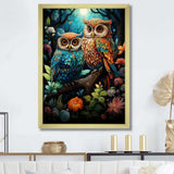 Native Owls Guardians Of The Forest - People Canvas Wall Art