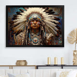 Native Honor Traditional Warrior I - People Canvas Wall Art