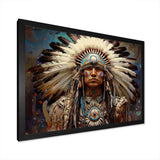 Native Honor Traditional Warrior I - People Canvas Wall Art