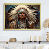 Native Honor Traditional Warrior I - People Canvas Wall Art