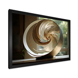 Bronze Beauty Nautilus Vortex - Nautilus Canvas Wall Art