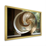 Bronze Beauty Nautilus Vortex - Nautilus Canvas Wall Art