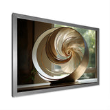 Bronze Beauty Nautilus Vortex - Nautilus Canvas Wall Art