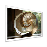 Bronze Beauty Nautilus Vortex - Nautilus Canvas Wall Art