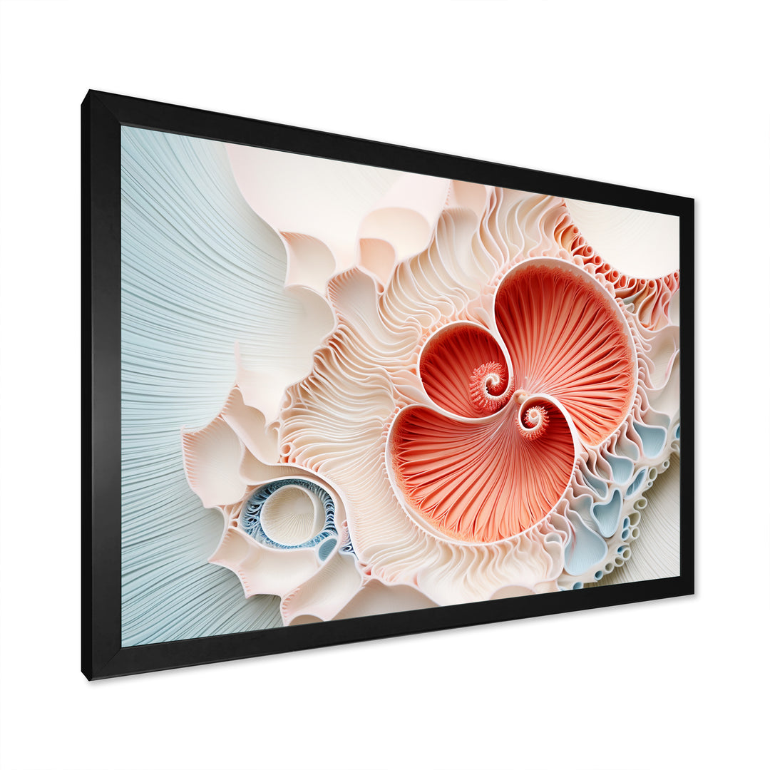 Coral Chamber Nautilus Spiral - Nautilus Wall Art Prints