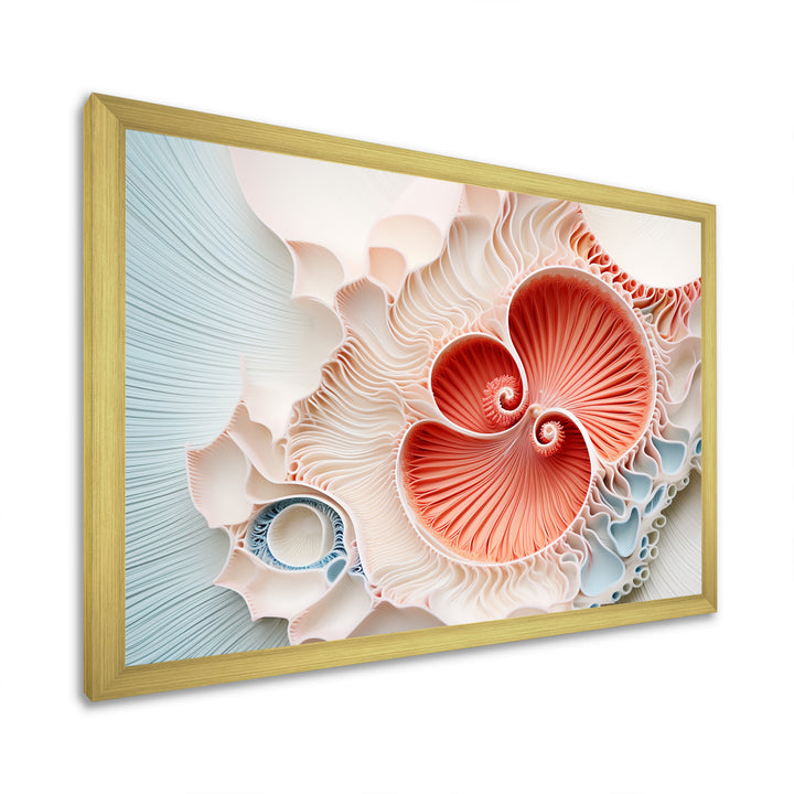 Coral Chamber Nautilus Spiral - Nautilus Wall Art Prints