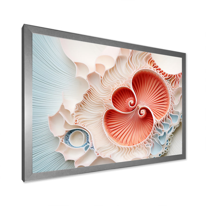 Coral Chamber Nautilus Spiral - Nautilus Wall Art Prints