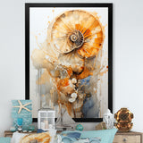 Golden Nautilus Spiral - Nautilus Wall Art Prints