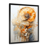 Golden Nautilus Spiral - Nautilus Wall Art Prints