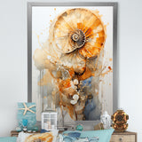 Golden Nautilus Spiral - Nautilus Wall Art Prints