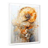 Golden Nautilus Spiral - Nautilus Wall Art Prints