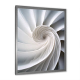 Ivory Sea Sheel Infinity Spiral - Nautilus Large Canvas Wall Art