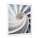 Ivory Sea Sheel Infinity Spiral - Nautilus Large Canvas Wall Art