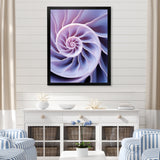 Lavender Sea Sheel Infinity Spiral - Nautilus Home Decor Art