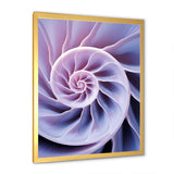 Lavender Sea Sheel Infinity Spiral - Nautilus Home Decor Art