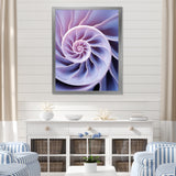 Lavender Sea Sheel Infinity Spiral - Nautilus Home Decor Art