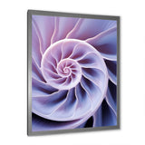 Lavender Sea Sheel Infinity Spiral - Nautilus Home Decor Art