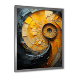 Lemon Labyrinth Nautilus Spiral - Nautilus Living Room Wall Art