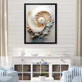 Abstract Snails Nautilus - Nautilus Canvas Wall Art