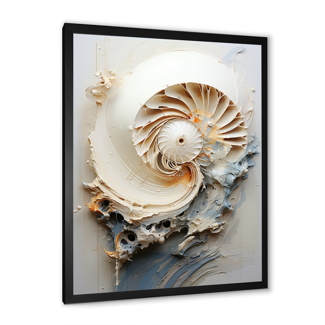 Abstract Snails Nautilus - Nautilus Canvas Wall Art