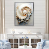 Abstract Snails Nautilus - Nautilus Canvas Wall Art