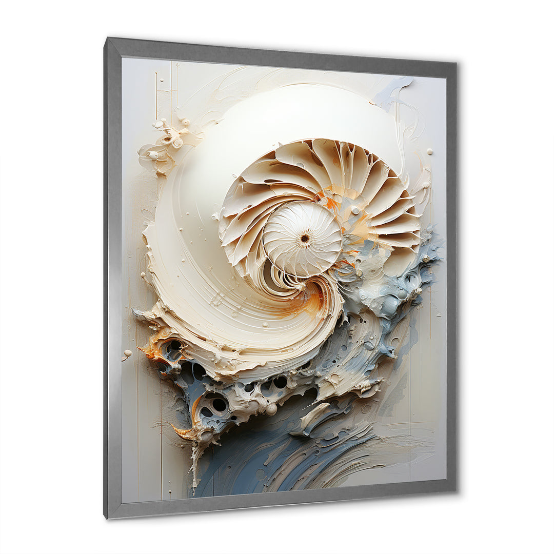 Abstract Snails Nautilus - Nautilus Canvas Wall Art