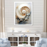 Abstract Snails Nautilus - Nautilus Canvas Wall Art