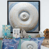 Silver Swirl Shell Fish - Nautilus Bedroom Wall Art