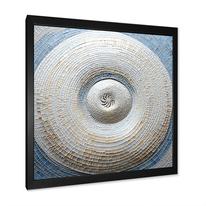 Silver Swirl Shell Fish - Nautilus Bedroom Wall Art
