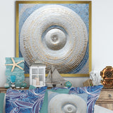 Silver Swirl Shell Fish - Nautilus Bedroom Wall Art