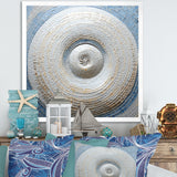 Silver Swirl Shell Fish - Nautilus Bedroom Wall Art