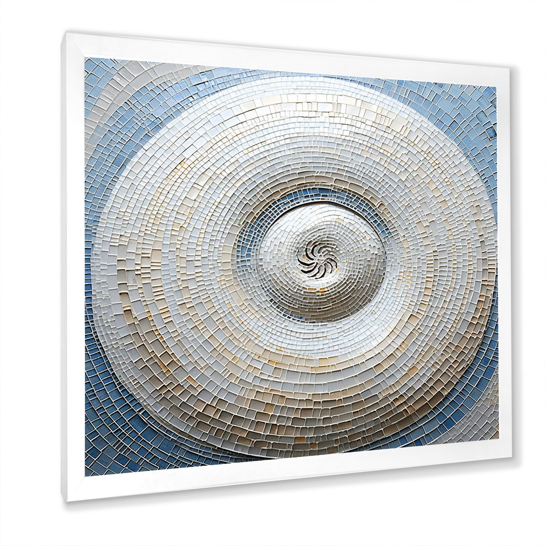 Silver Swirl Shell Fish - Nautilus Bedroom Wall Art
