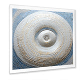 Silver Swirl Shell Fish - Nautilus Bedroom Wall Art