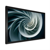 Turquoise Twirl Shell Fish Spiral - Nautilus Canvas Wall Art