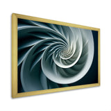 Turquoise Twirl Shell Fish Spiral - Nautilus Canvas Wall Art