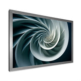 Turquoise Twirl Shell Fish Spiral - Nautilus Canvas Wall Art