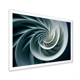 Turquoise Twirl Shell Fish Spiral - Nautilus Canvas Wall Art